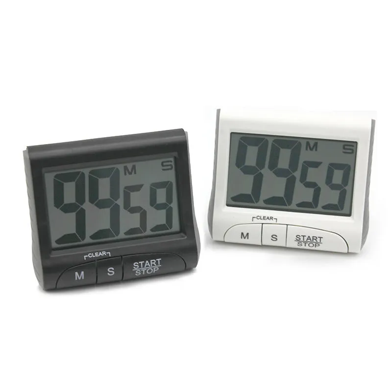 Timer Large Display Kitchen -Digital  Magnetic Back Loud Alarm Timer