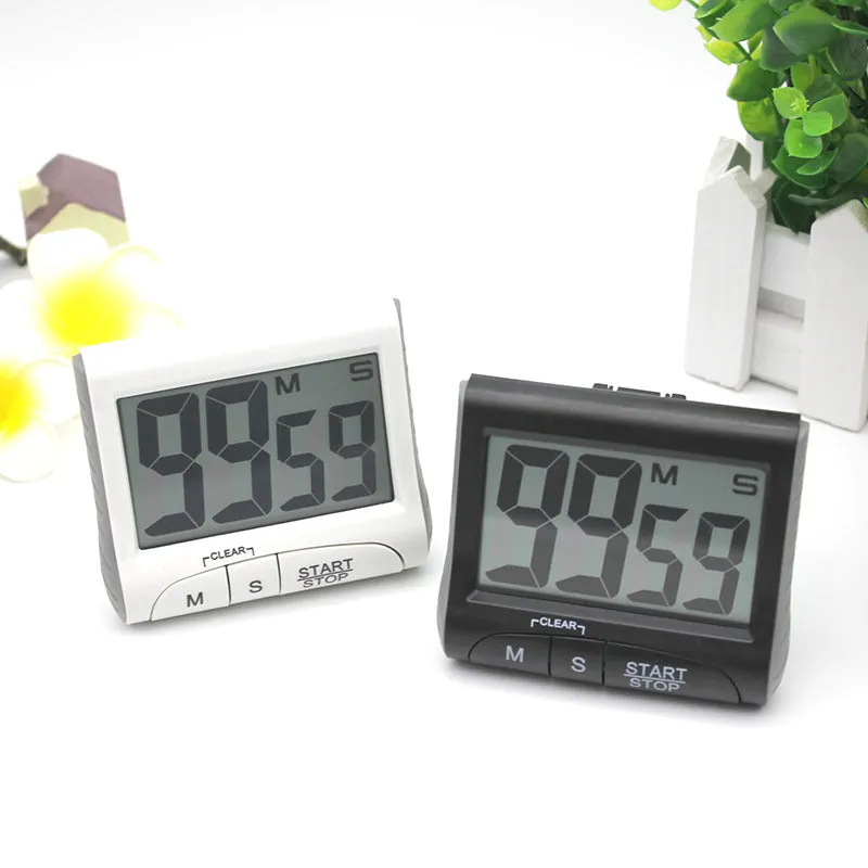 Timer Large Display Kitchen -Digital  Magnetic Back Loud Alarm Timer