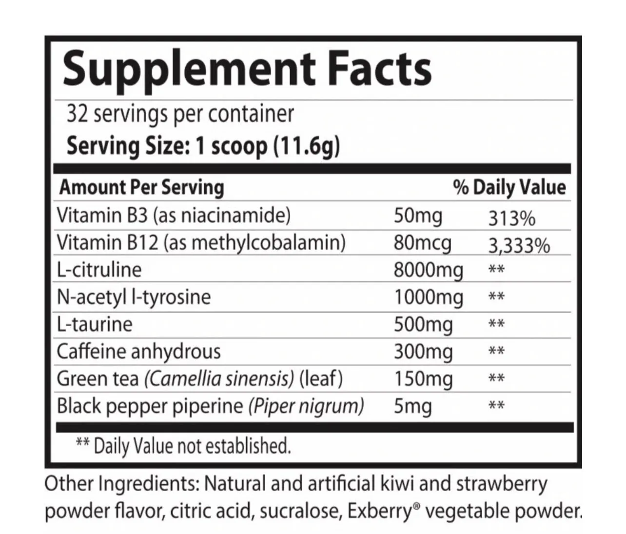 TSNutrition-Athletic Series Pre-Workout