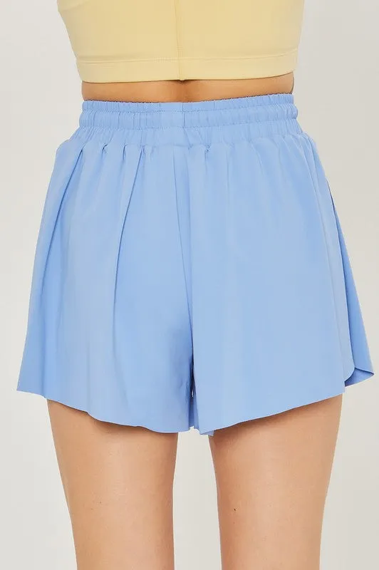 TWO IN ONE DRAWSTRING SHORTS