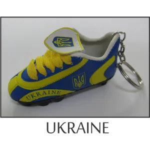 Ukraine Mini Soccer Shoe Key Chain