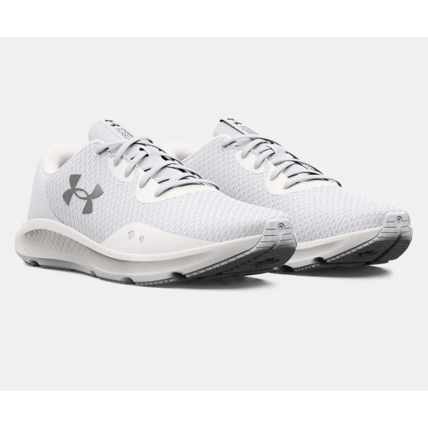 Under Armour Mens Trainer Charged Pursuit 3 White/Silver