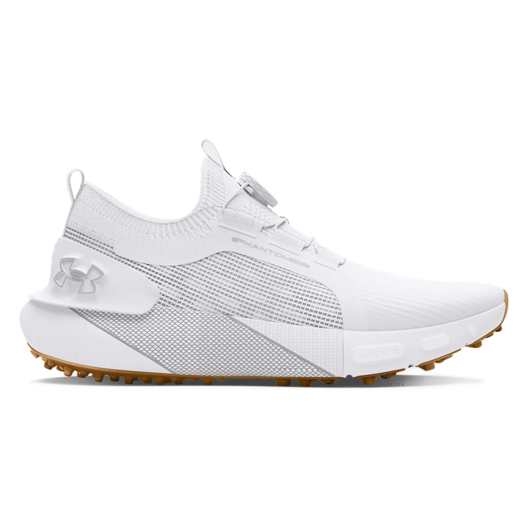 Under Armour Phantom BOA Spikeless Wide Golf Shoes - White / Black