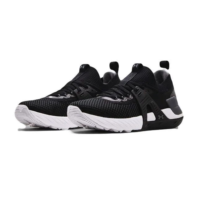 Under Armour Project Rock 4 Men Training Shoes Black/White/Grey