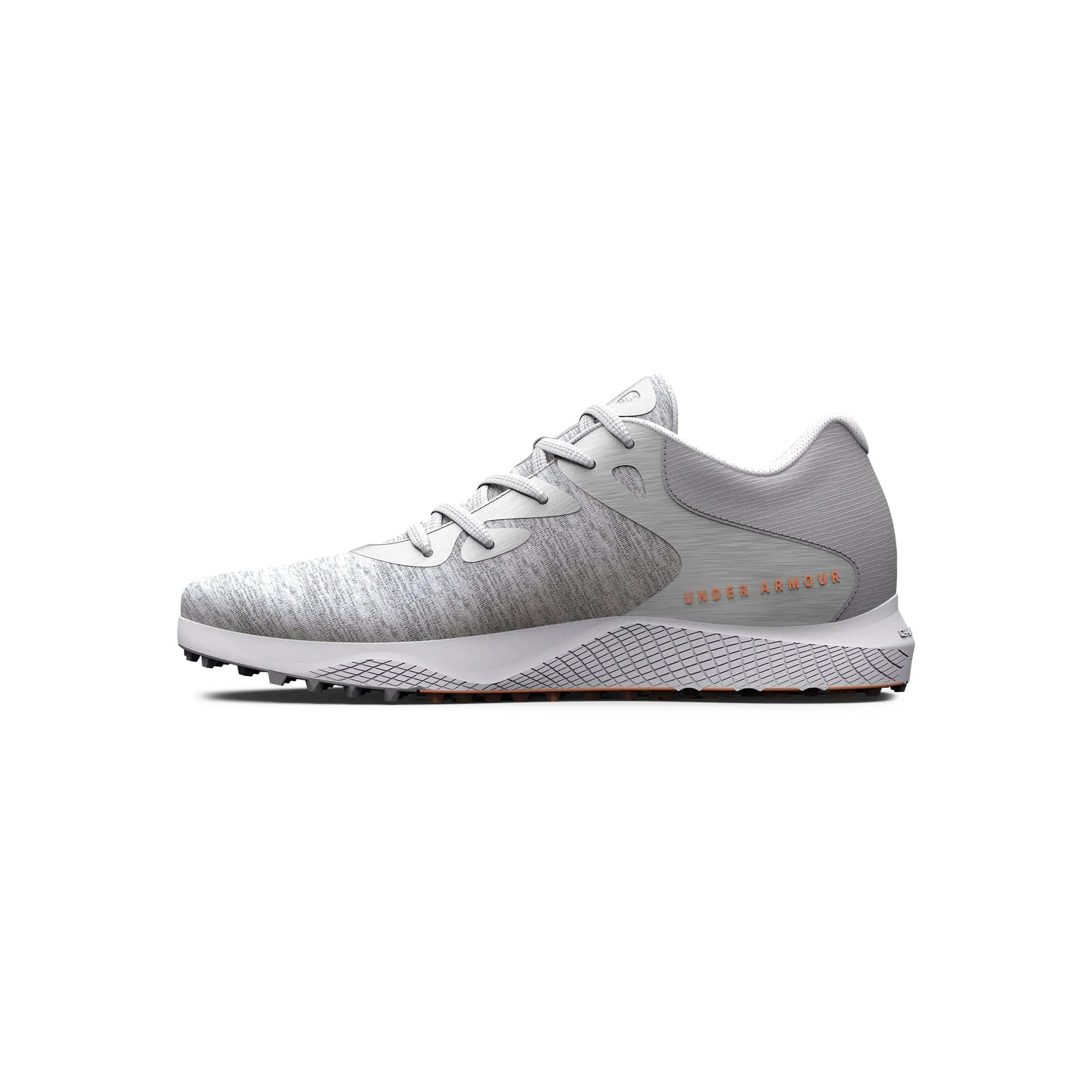 Under Armour Womens Charged Breathe 2 Knit Spikeless Golf Shoes - HALO GRAY/WHITE