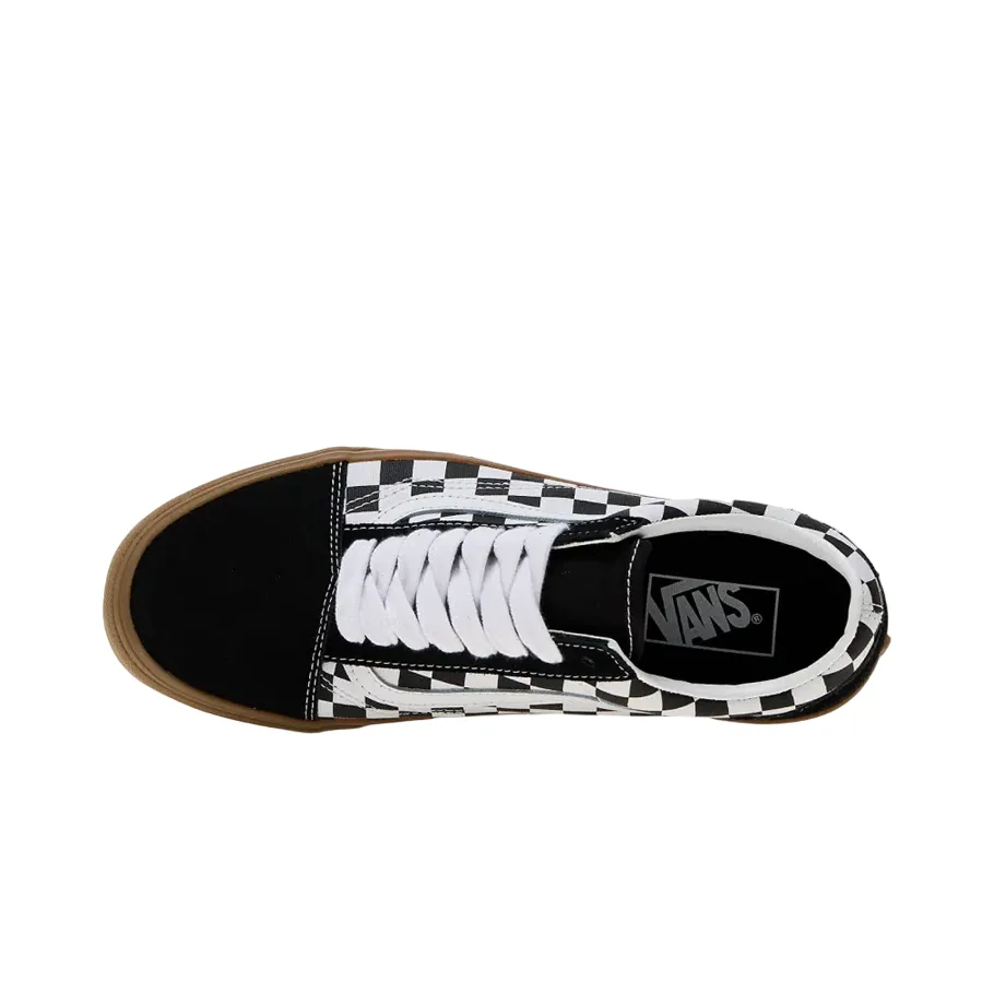 Vans scarpa sneakers da adulti Old Skool con quadri VN0A2Z42BM81 nero-bianco