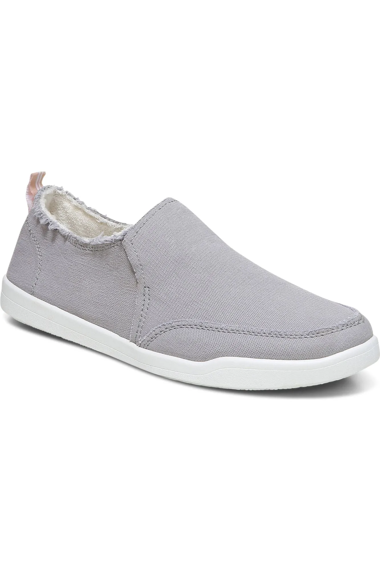 Vionic Canvas Slip-On Flat - Style Malibu GRY