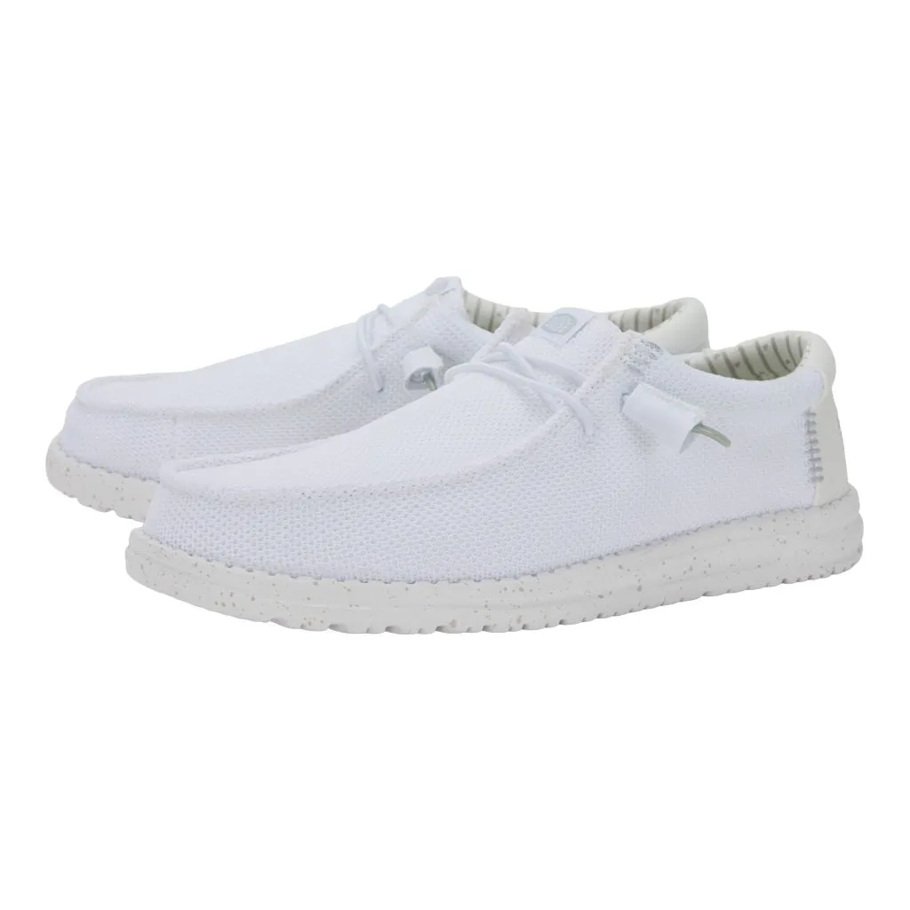 Wally Stretch Sox Wide - White