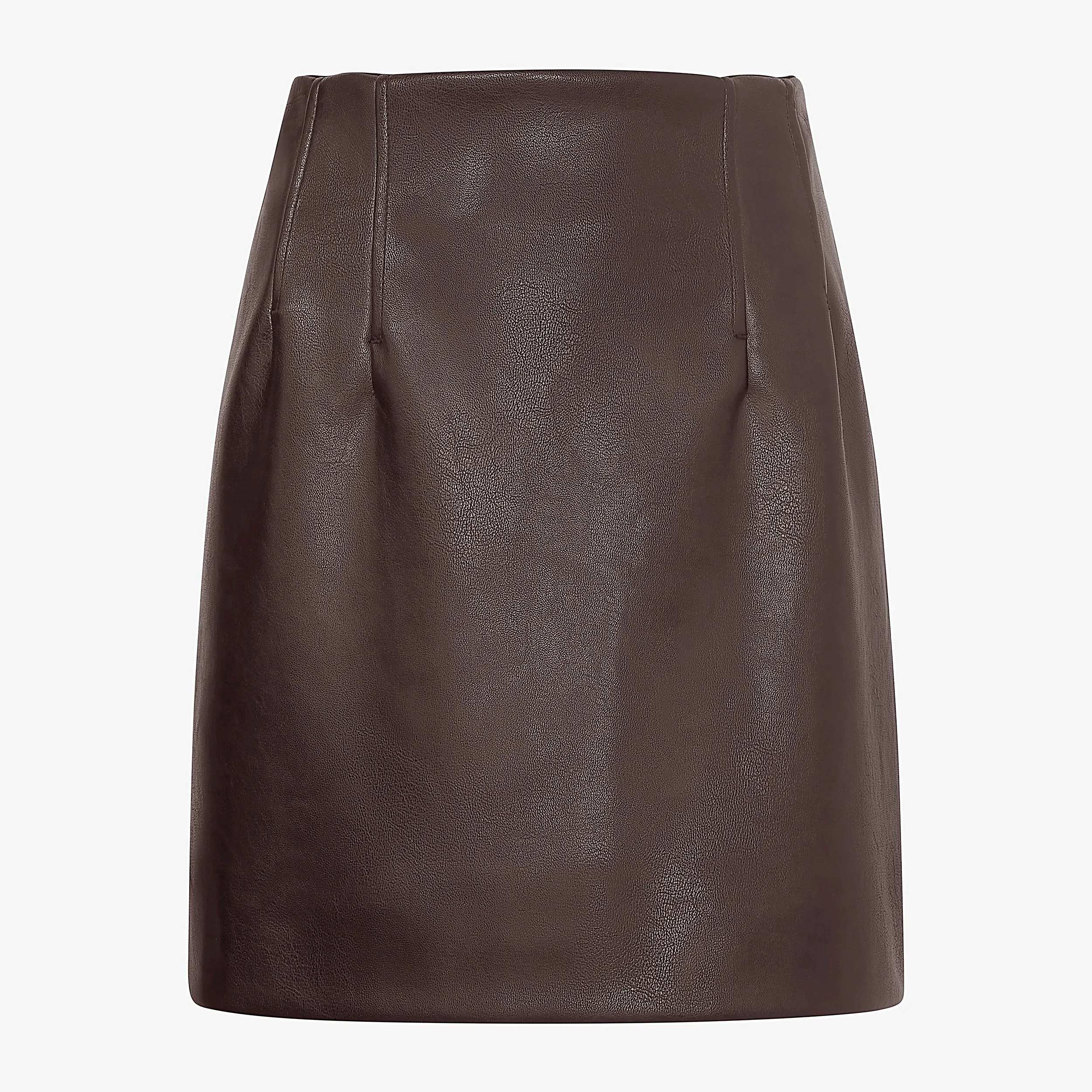 Whitney Skirt - Vegan Leather :: Brown