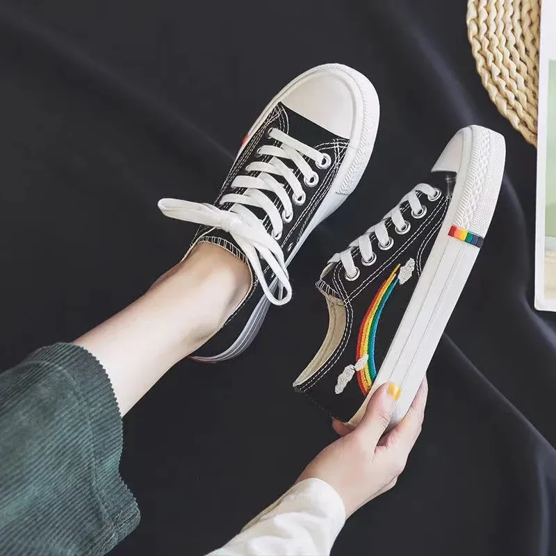 Women/Girls Pride Rainbow Canvas Shoes/Sneakers