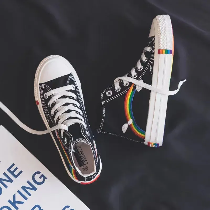 Women/Girls Pride Rainbow Canvas Shoes/Sneakers