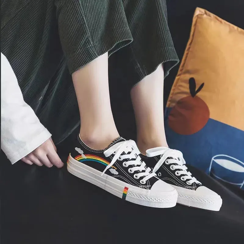 Women/Girls Pride Rainbow Canvas Shoes/Sneakers