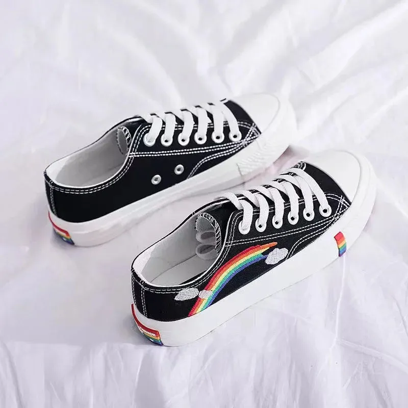 Women/Girls Pride Rainbow Canvas Shoes/Sneakers