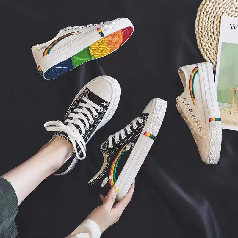 Women/Girls Pride Rainbow Canvas Shoes/Sneakers