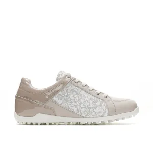 WOMEN'S CALDES BEIGE/FLOWER GOLF SHOE