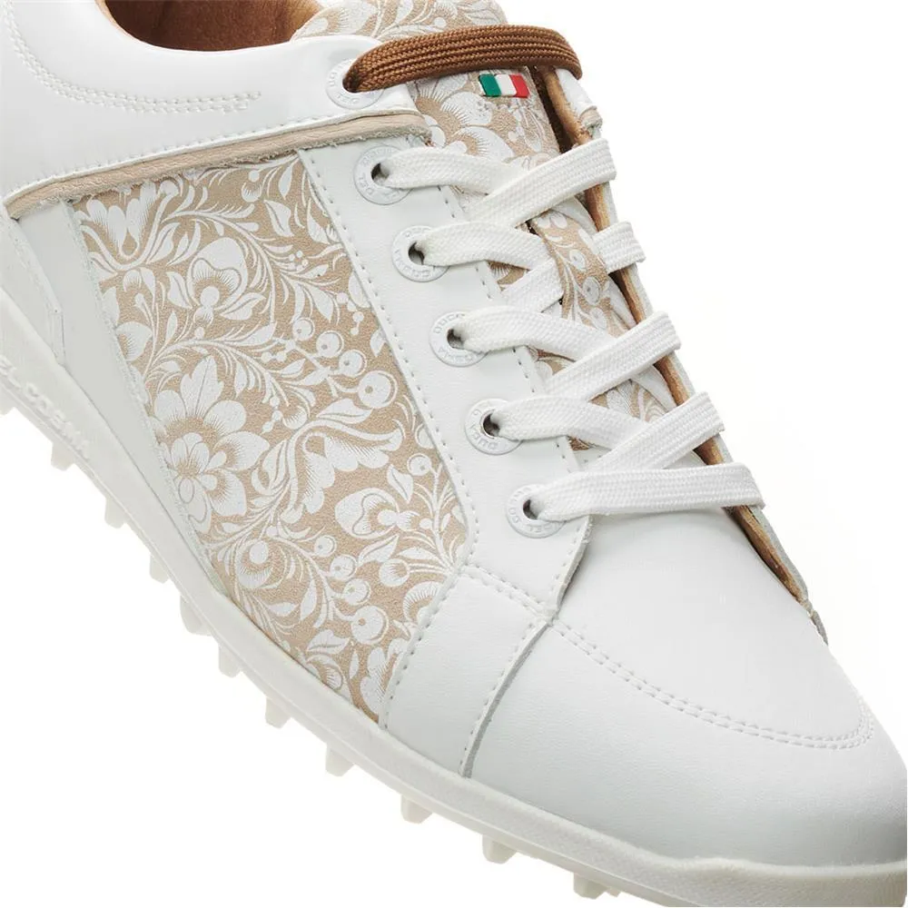 WOMEN'S CALDES WHITE/FLOWER GOLF SHOE