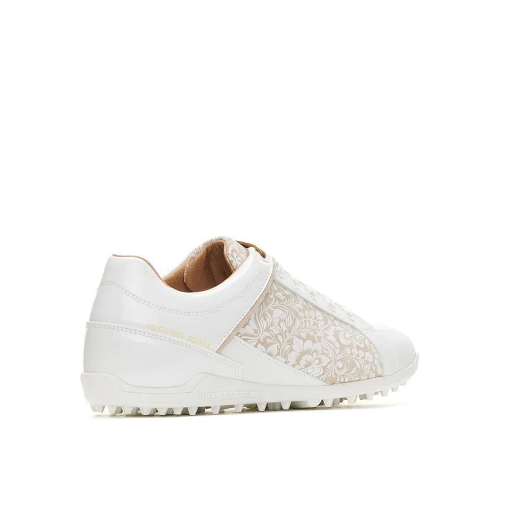 WOMEN'S CALDES WHITE/FLOWER GOLF SHOE