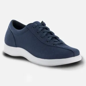 Women's Ellen Casual Slip Resistant Shoe - Navy Canvas