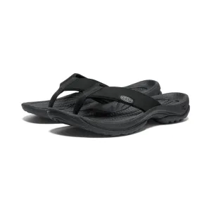 Women's Keen Kona Leather Flip Flop Color: Black/Vapor