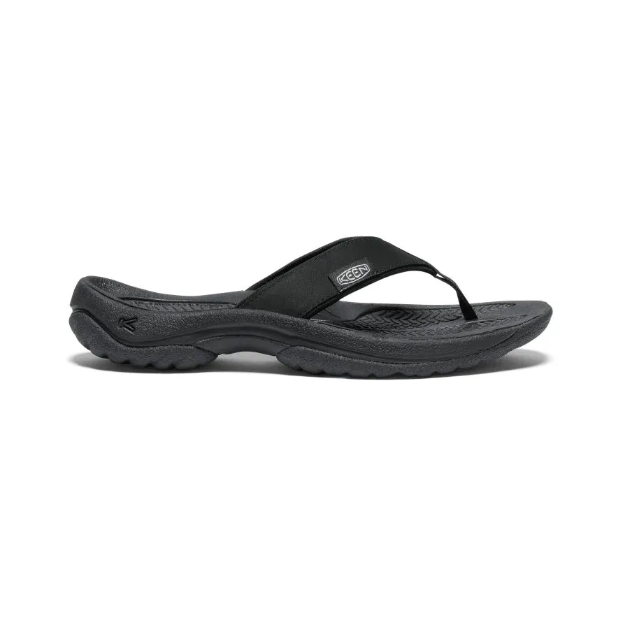 Women's Keen Kona Leather Flip Flop Color: Black/Vapor