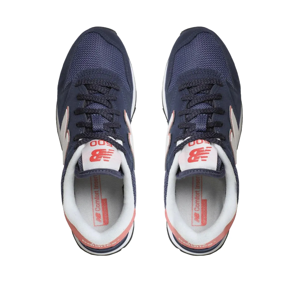 Womens New Balance 500 Navy Athletic Casual Shoes