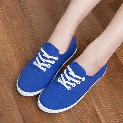 Women's spring canvas shoes female Korean white shoes breathable Chao Literature student shoes female foreign trade shoes