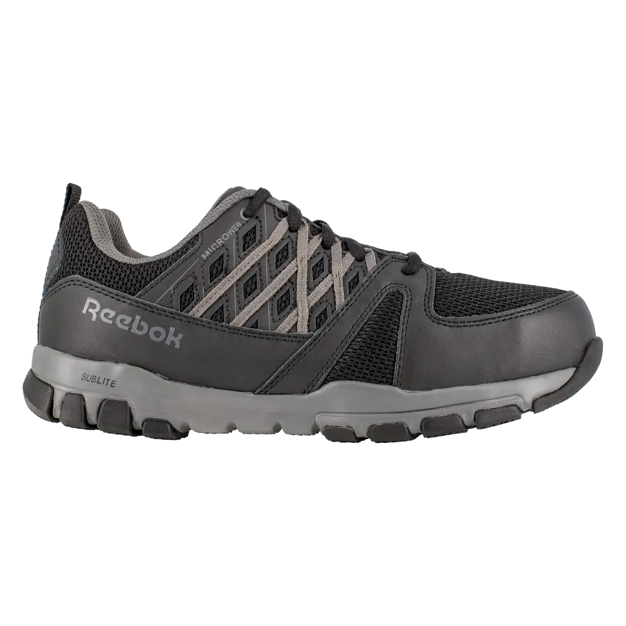 Women's Sublite Steel-Toe Athletic Work Shoe Black/Grey