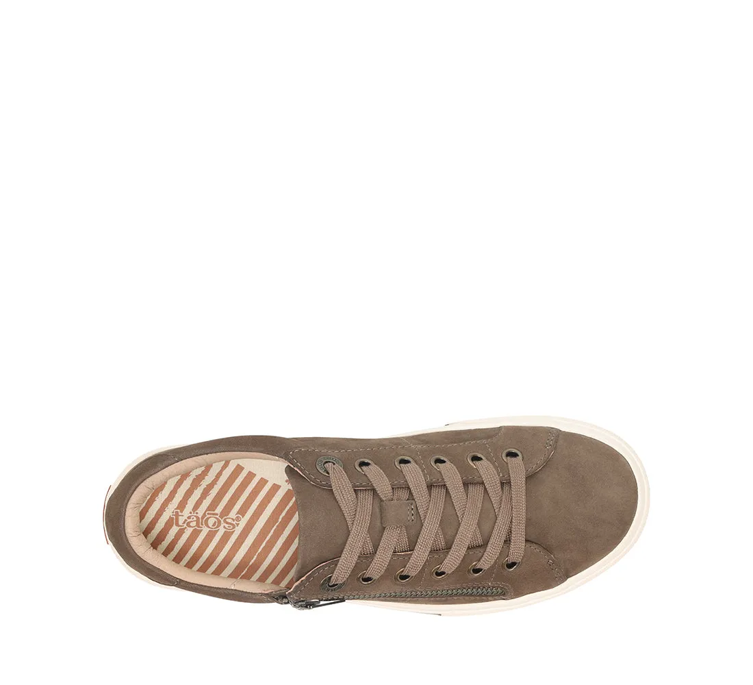 Women's Taos Z Soul Lux Color: Dark Taupe Nubuck